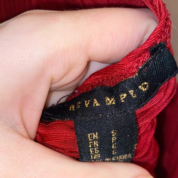 NWOT Red long sleeve open back thong bodysuit - Picture 4 of 4